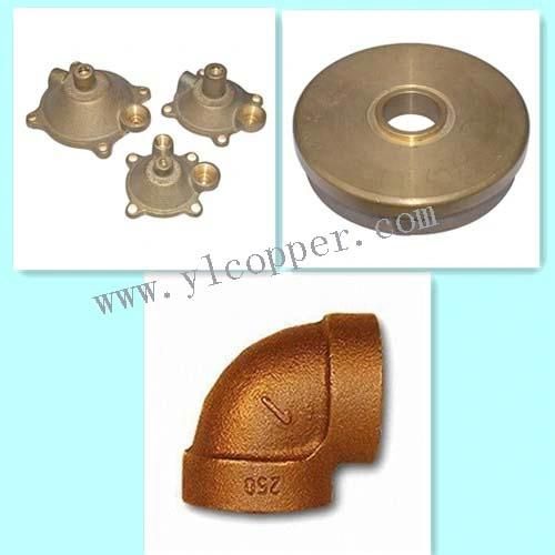 Red Brass Sand-Casting Parts for Solenoid Valve