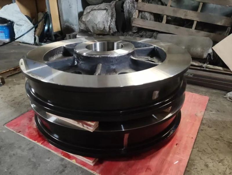 Customized Sand Casting Steel Scored Pulley with Precision Machining