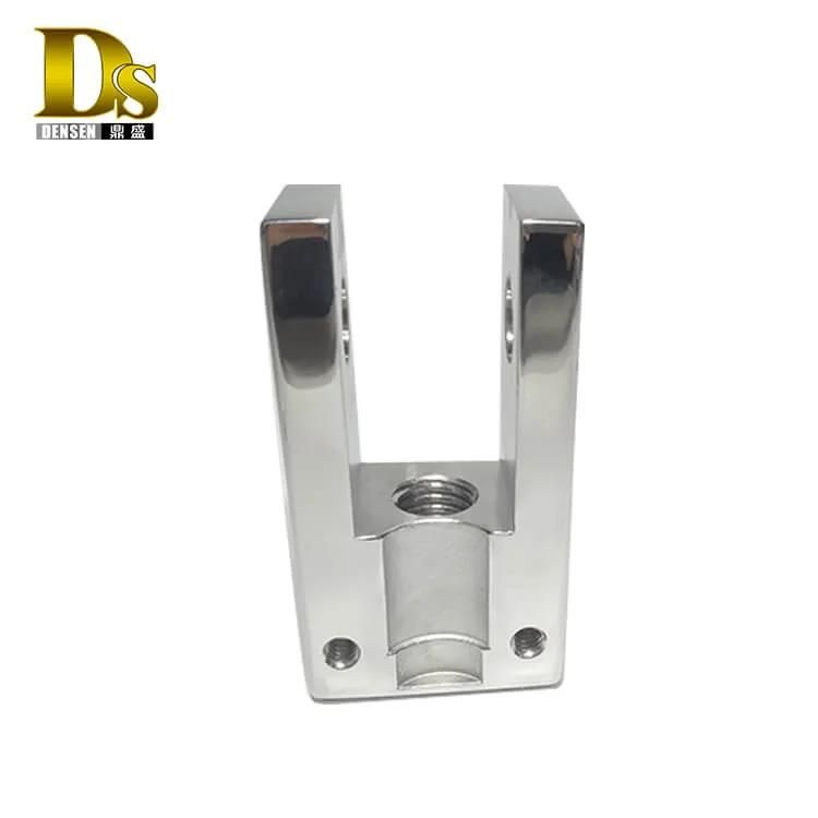 Densen Customized Stainless Steel Silica Sol Investment Casting and Machining and Mirror Polished Door Hinge Holder