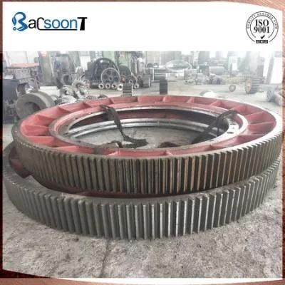 Customized Cast Alloy Steel Casting Rotating Gear Ring with Precision Machining