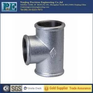 Customized Aluminum Thread Pipe Tee Parts