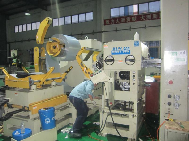 Stamping Coil Press Feeding Equipment Punch Uncoiler Straightener Feeder for Blanking Machine (MAC1-800)