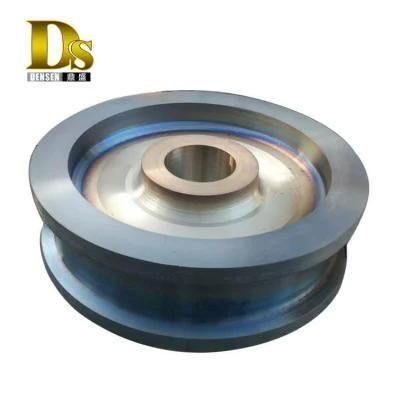 Densen Customized OEM Forging Parts, Alloy Steel Super Large Hot Forging Track Wheels