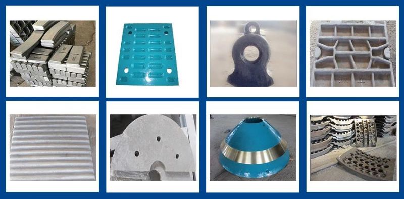 High Manganese Steel High Chrome Steel Jaw Plate Crushing Machine Plate Hammer Cone Stone Crusher Parts