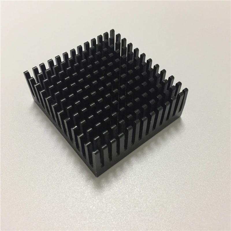 Custom CNC Precision Cooler Aluminium Black Anodized Forging Heatsink