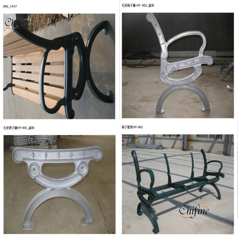 Outdoor Park Aluminum Bench Garden Metal Bench with