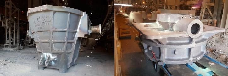 Large Rolling Mill Steel Casting for Walking Beam/Fixed Beam/Saddle/Bracket/Rail Base/Frame/Pillow Block/Wheel Bearing/Cradle Roll/Shaft/Guide/Chock/Archway