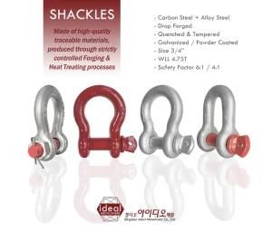 Us Type Drop Forged Bolt Anchor Shackle G2130 1-3/8