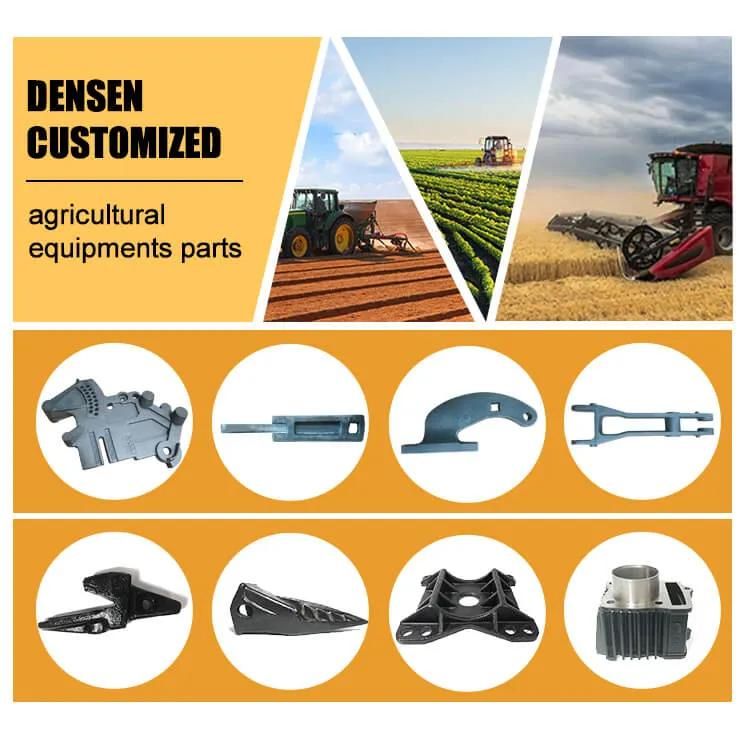 Densen Customized Agriculture Machinery Parts, Water Glass Investment Castings for Seeding Machine, Farm Machinery Spare Parts