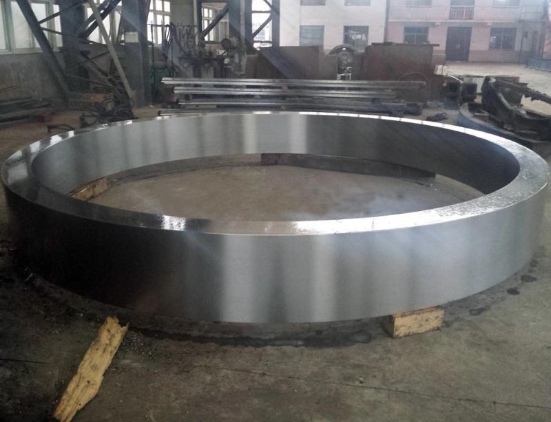 Large Diameter Kiln Riding Ring Customized Forging Gear Ring Mill Rolling Tyre