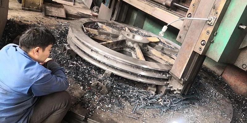 Iron Casting Pulley Flywheel Sand Casting Jaw Crusher Spare Parts
