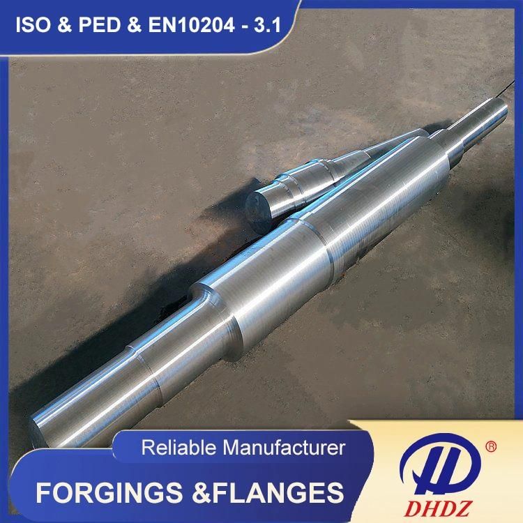 Main Shaft Steel Forging Shaft Round Hollow Bars Solid Bar Shaft