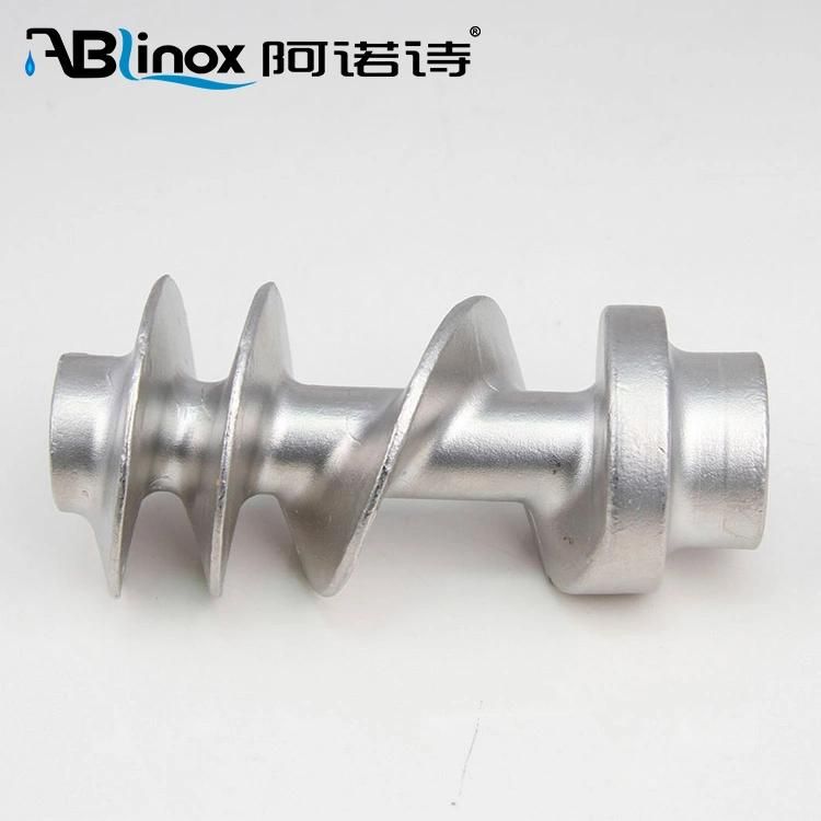 Custom Made Precision SS304 Casting Meat Mincer Feedscrew