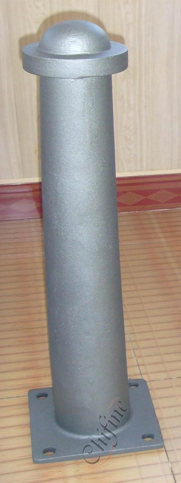Ductile Iron Casting Bollard with Black Painted for Urban Furniture Products