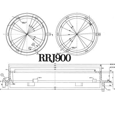 RRJ 900 mm Reinforced Concrete Pipe Bottom Tray