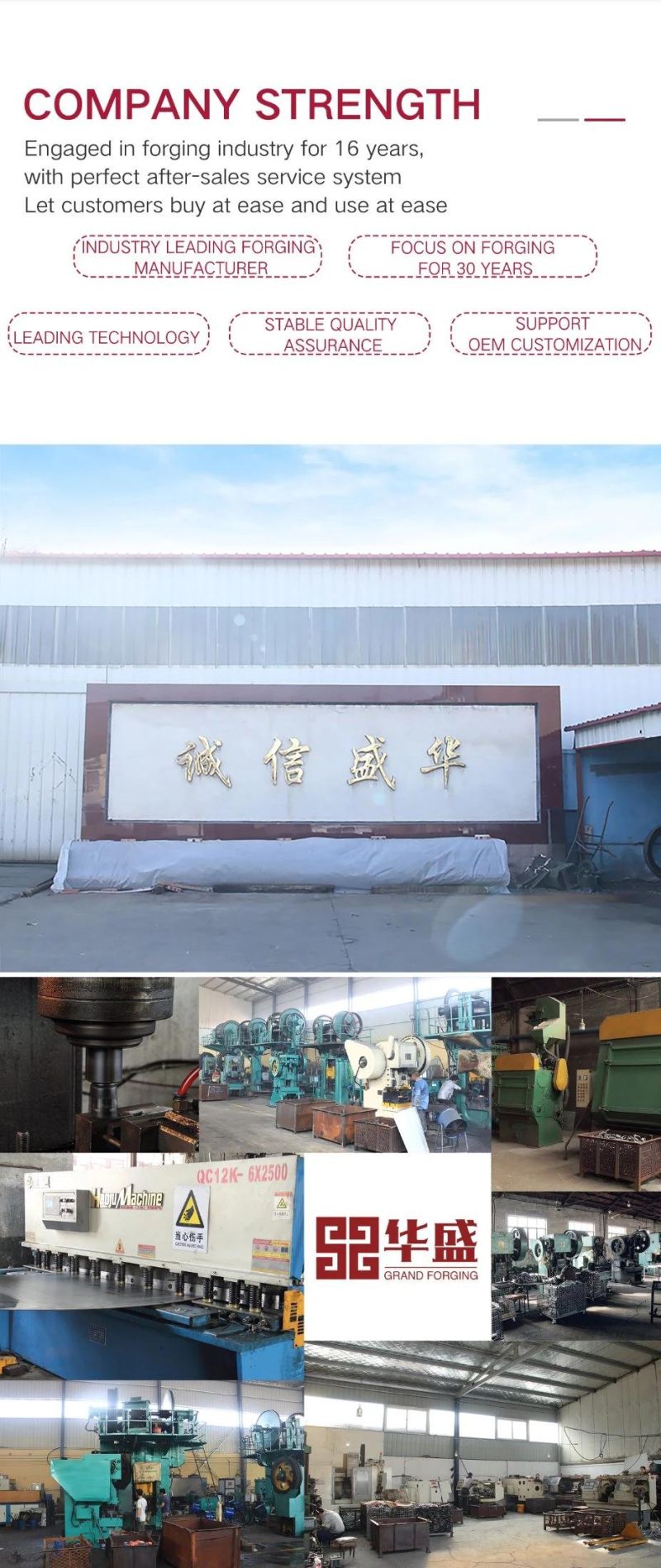 China Factory High Quality Steel Forged Parts Auto Parts Precision Die Forging Hot Forging