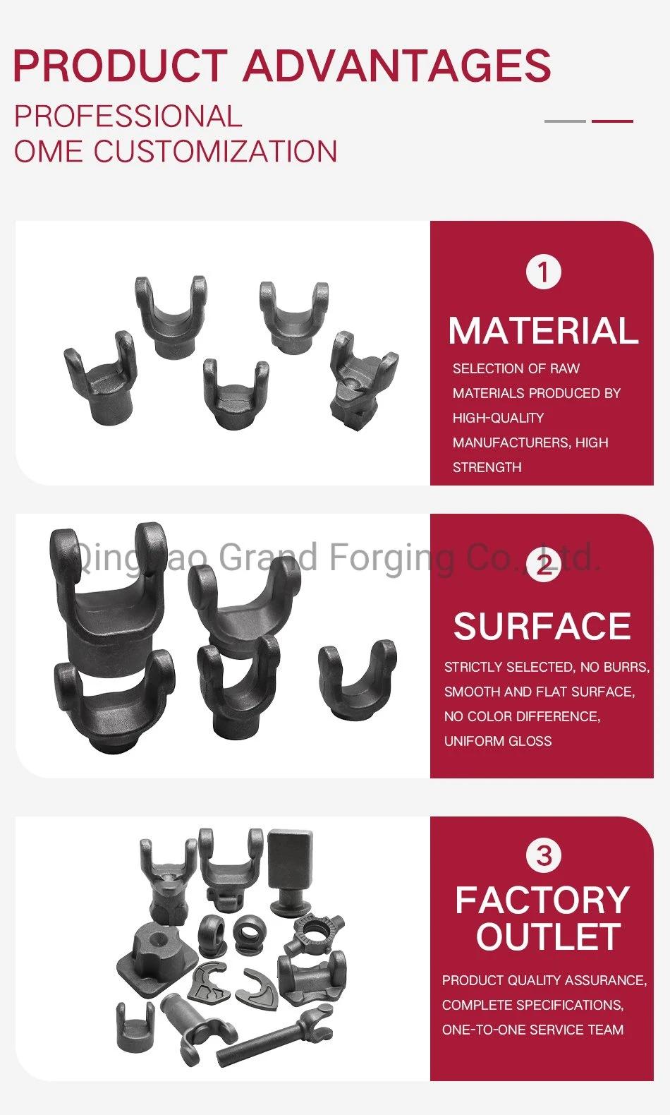 ISO Manufacture Die Forging Factory Drop Forged Steel Oem Mechanical Parts Car Parts