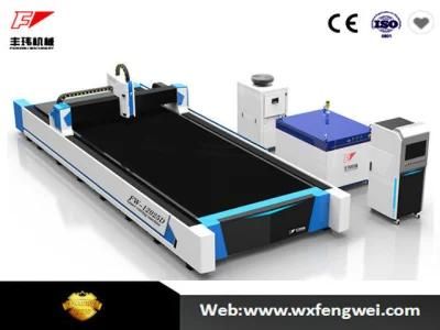 CO2 Laser Cutting Fiber Laser Metal Cutter with Single Shuttle Table