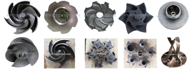 ANSI Chemical Process Centrifugal Zlt 196 Pump Impeller in CD4mcun/316ss/Titanium Material by Lost Wax Casting