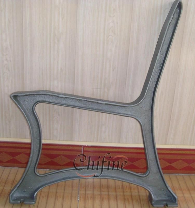 Antique Outdoor Wooden Cast Iron Park Garden Bench
