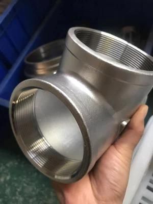 Precision Investment Steel Casting CNC Machining Machined Pipe Fittings Equaltee