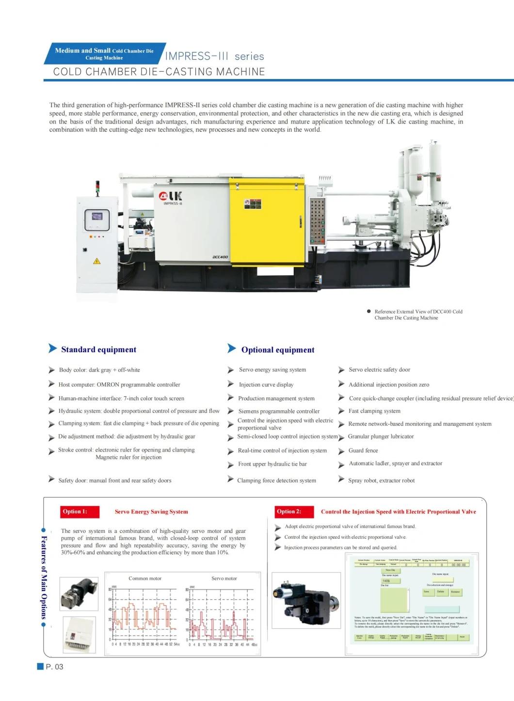 High Pressure Die Casting Machine (DCC-400 Standard)