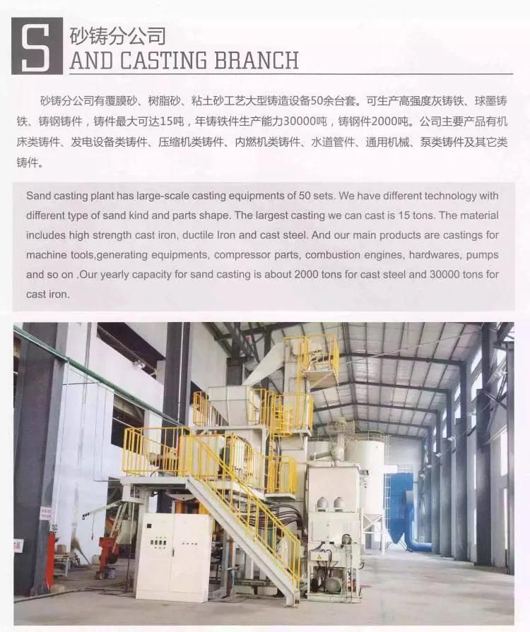 China Ductile Iron Fcd 450 550 Product Sand Casting