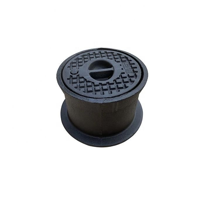 DIN Standard Round Black Ductile Cast Iron Surface Box for Gate Valve