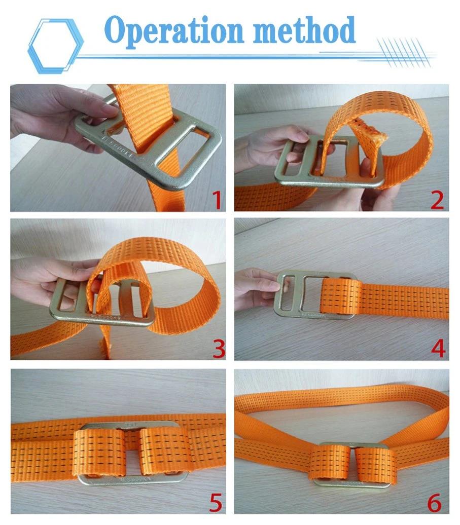 Forged Square Metal Buckle for Polyester Webbing Lashing Strap