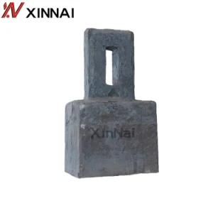 Ultra-High Manganese Steel Alloy Hammer Head for Mining Crusher