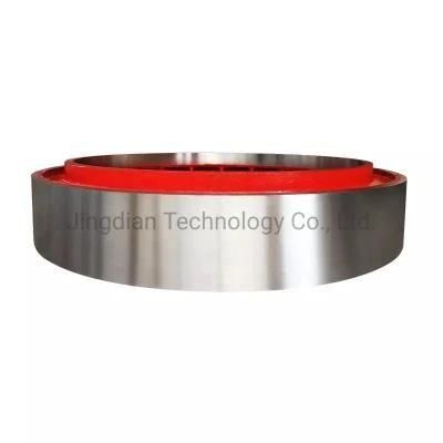 Forging Alloy Steel Large Diameter Rotary Kiln Tyre / Riding Ring for Cement Mixer