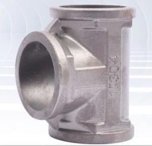 304 1inch Right Angle Tee Silica Sol Precision Casting