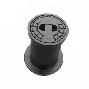Round Black Ductile Cast Iron Surface Box for Gate Valve