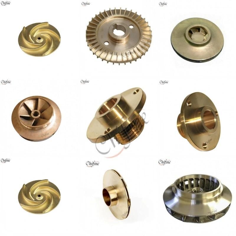 Lost Wax Casting Precision Bronze Copper Water Pump Brass Impeller