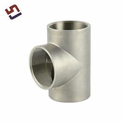 Custom Stainless Steel 304 316 Connector Pipe Fitting Female Three Dimensional ...