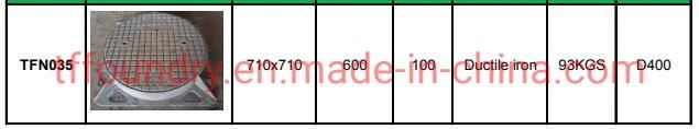 China BS En124 Ductile Iron Manhole Covers Middle East Market