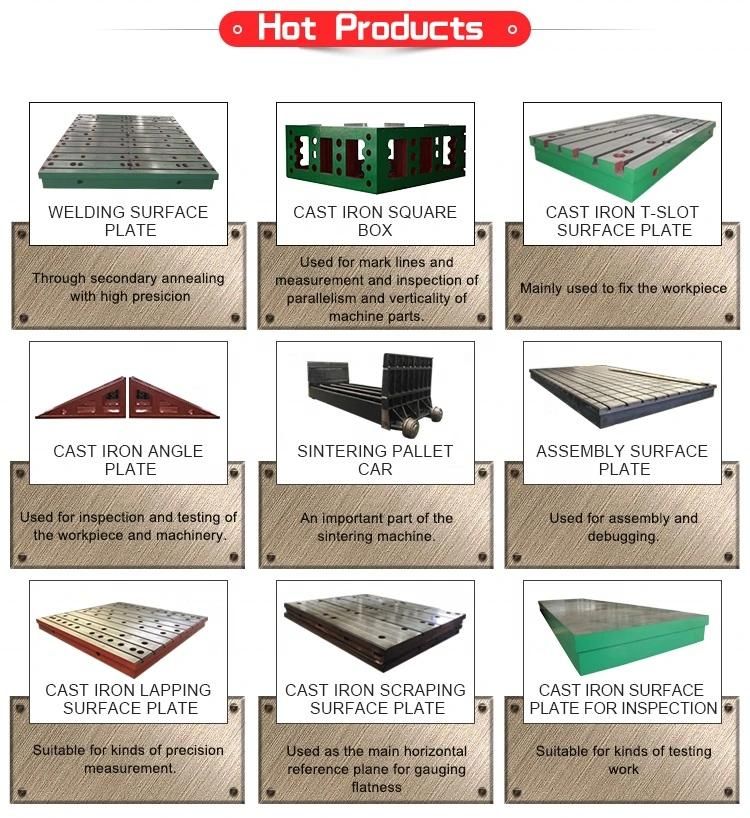 Cast Iron T-Slot Plate for Worktable Measurement