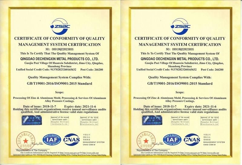 High Quality 100% Inspection Factory Customized Aluminum Die Casting Service