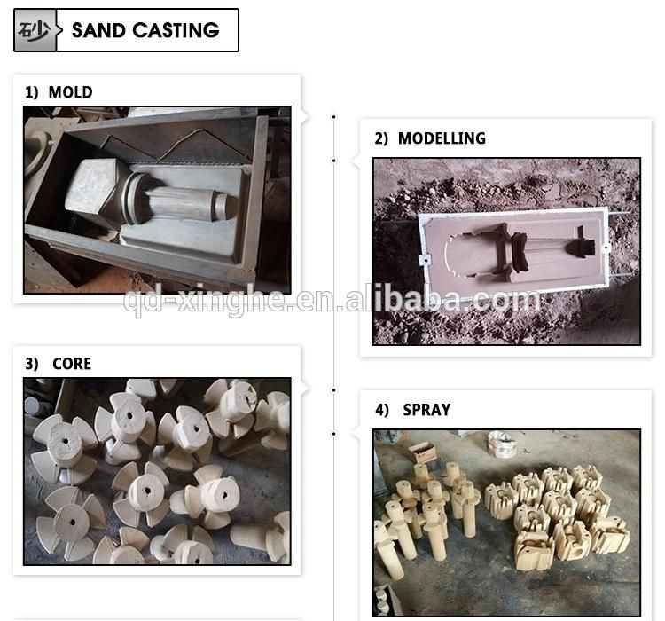 Aluminium Sand Mold Cast Parts with Blasting