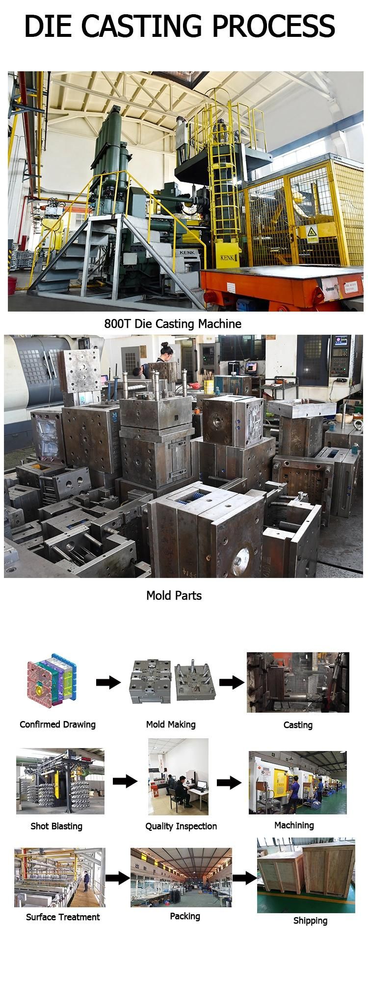 Die Casting Fabrication Aluminum OEM Custom Service Die Casting Parts