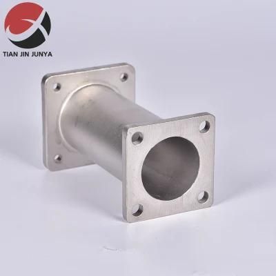 Customized Stainless Steel Screwed Threaded Elbow Flange Connector Pipe Fittings