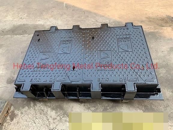 En124 D400 Lockable Triangular Ductile Cast Iron Manhole Covers (1380X850mm)