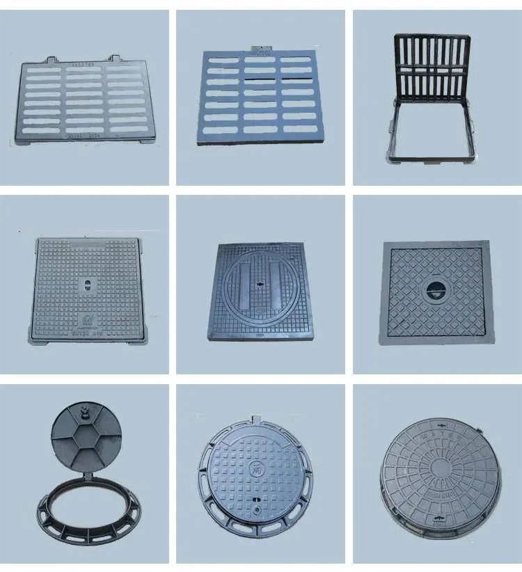 Densen Customized Ductile Iron Manhole Cover with Hinge and Lock, Water Tank Manhole Cover, Rectangular Manhole Cover