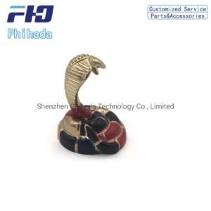 Custom Zinc Alloy Die Casting Metal Craft Gift Snake Ornament