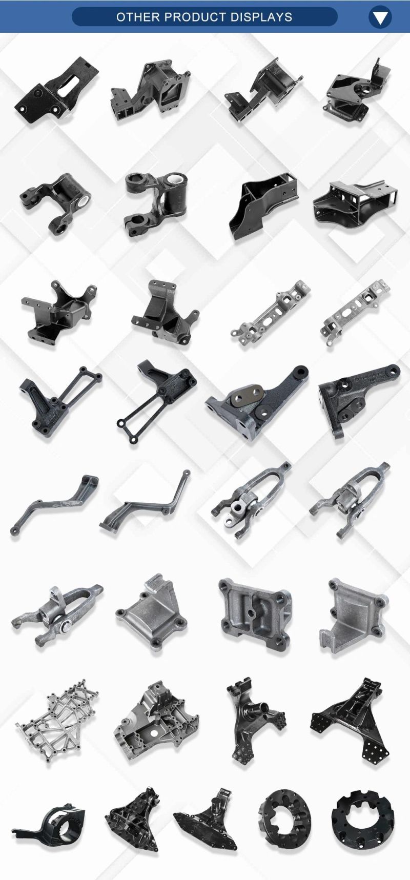 Investment Casting Sand Casting Ductile Iron Rear Leaf Spring Front Bracket 4 Hole Heavy Truck Parts
