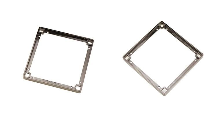Customized Electroplating Process Aluminum Part Die Casting Socket Frame