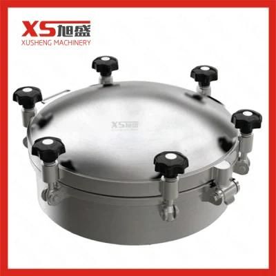 Hygienic Tank Manhole Cover Round Manway for Dairy Beverage Processing