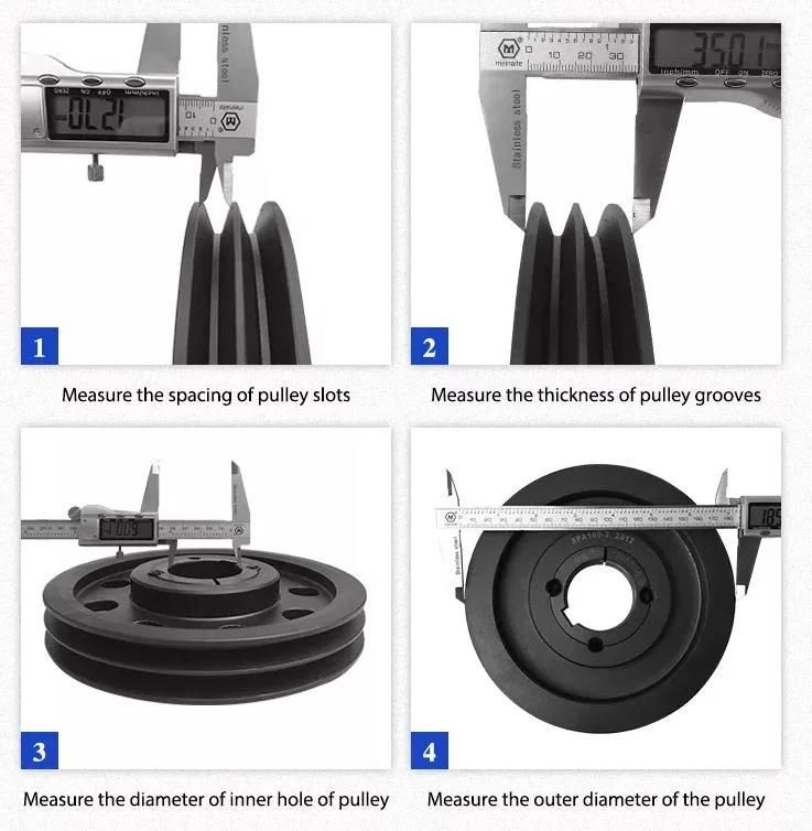 Small and Large Iron Casting V-Belt Pulley Wheels