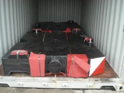 OEM Iron Casting, Sand Casting, Counterweight for 10 Ton Crane