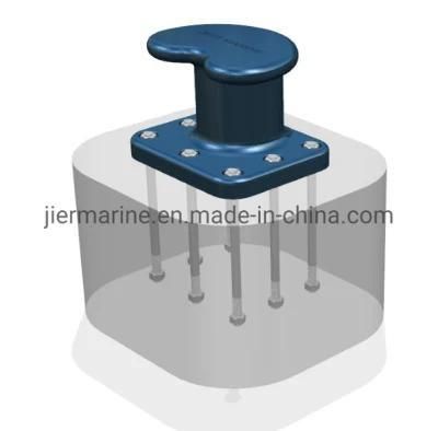 Marine Cast Steel Mooring Kidney T Bollard